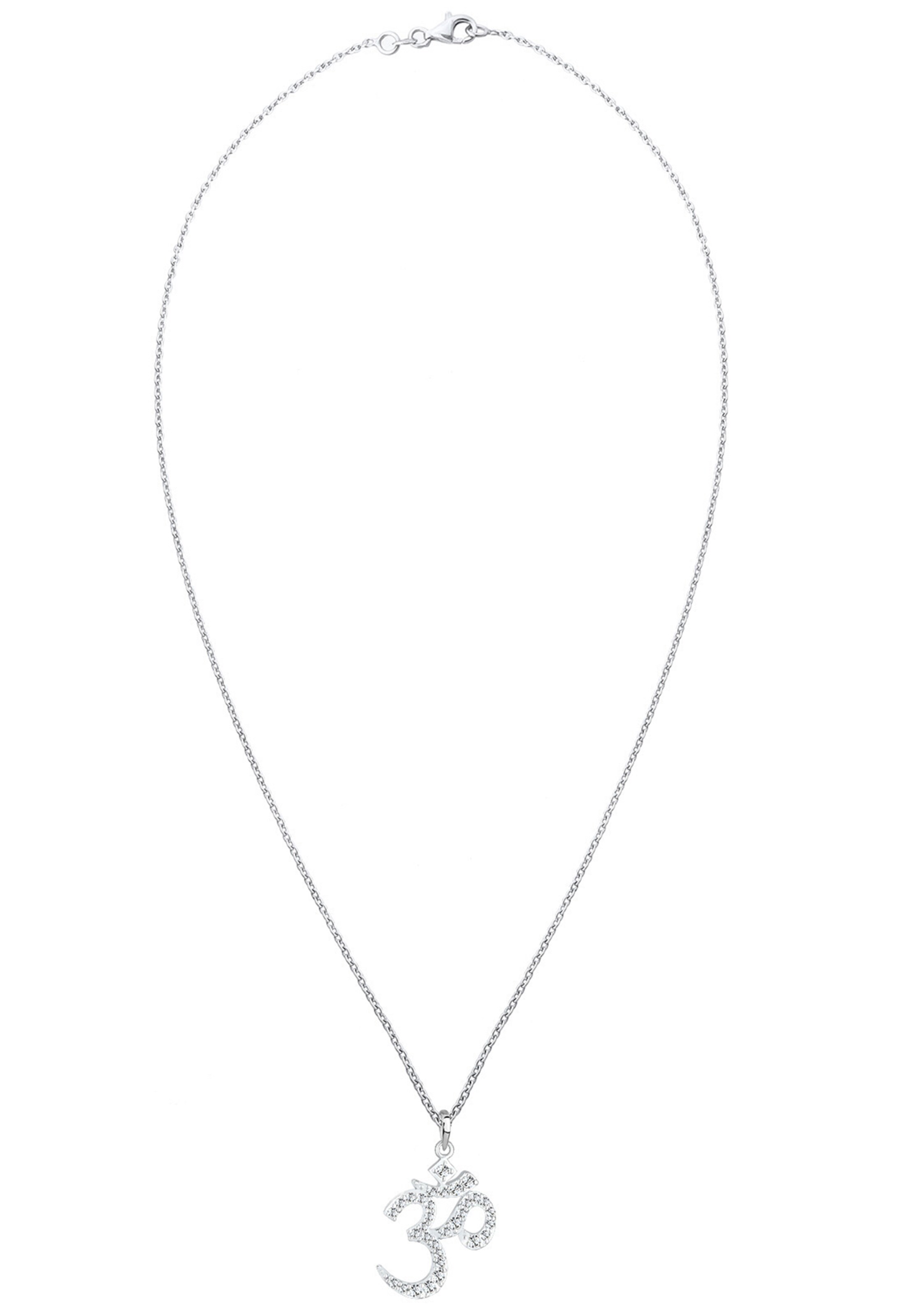 ELLI Kette 'Om' in Silber: Vorderseite