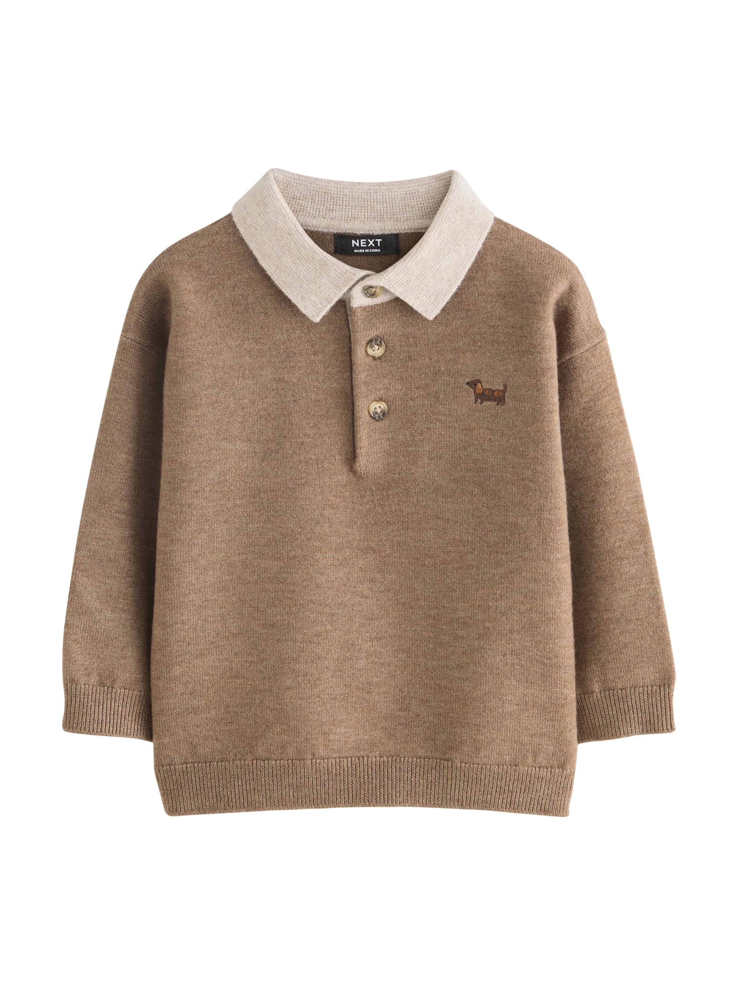 Next Sweater in Brown: front