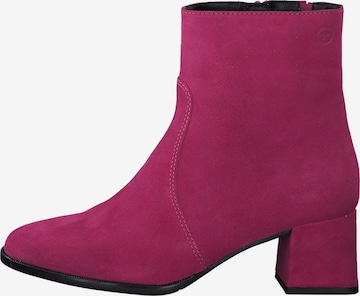 TAMARIS Ankle Boots in Pink