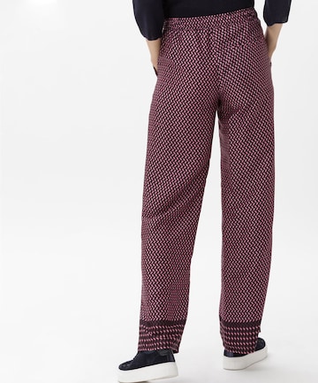 BRAX Wide leg Pants 'Maine' in Purple: back