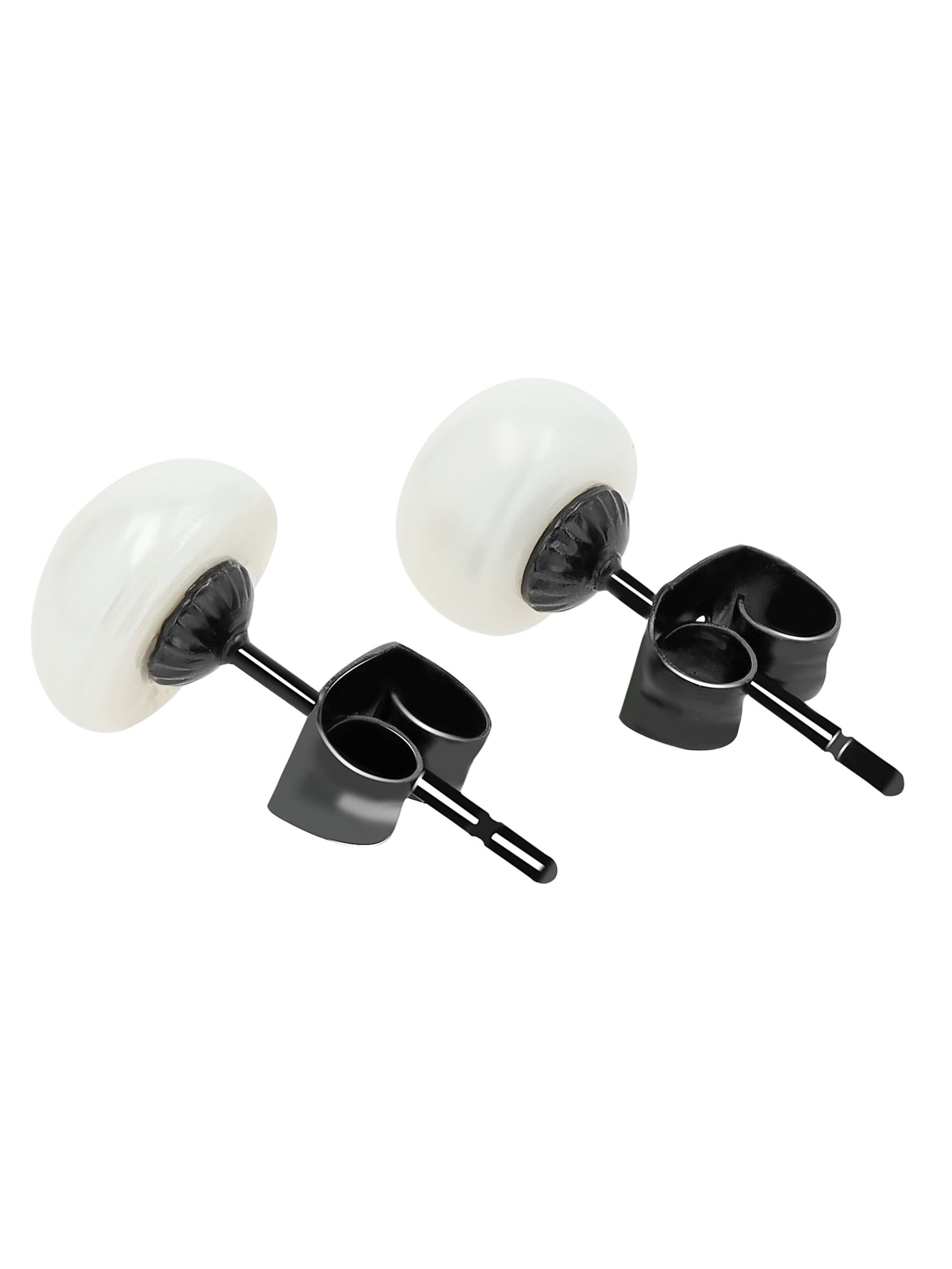 Akzent Earrings 'Pauline, silberfarbig, langlebig' in White: front