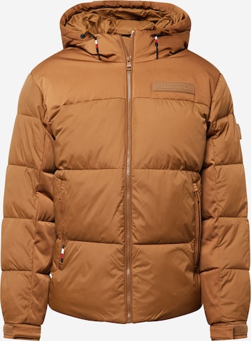 TOMMY HILFIGER Winter jacket 'New York' in Brown: front