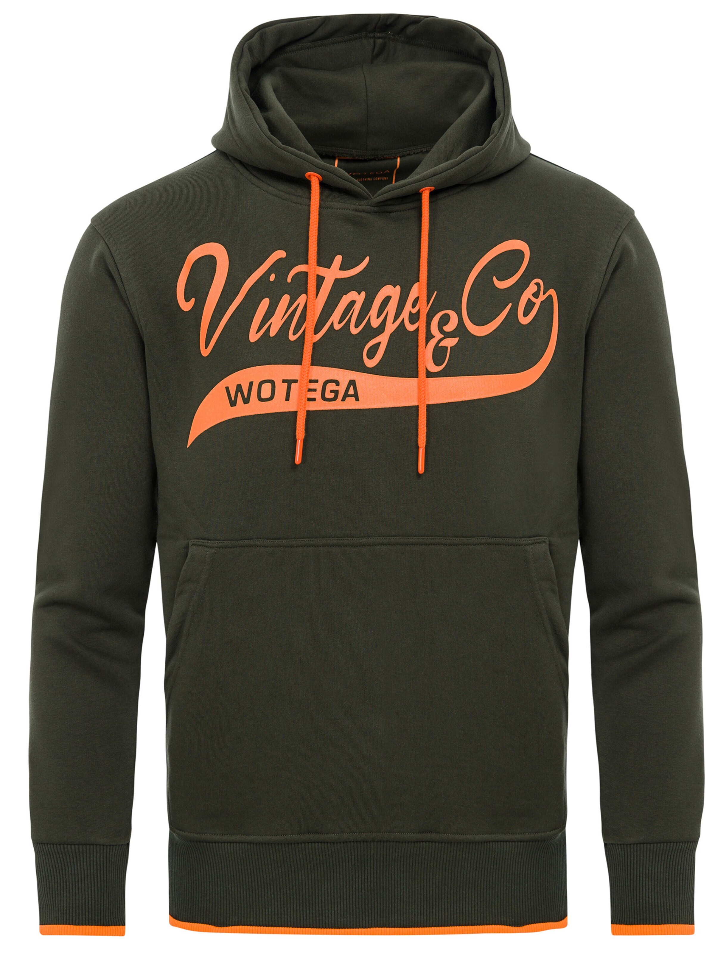 WOTEGA Sweatshirt 'WT Star' in Green: front