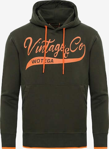 WOTEGA Sweatshirt 'WT Star' in Grün: Vorderseite