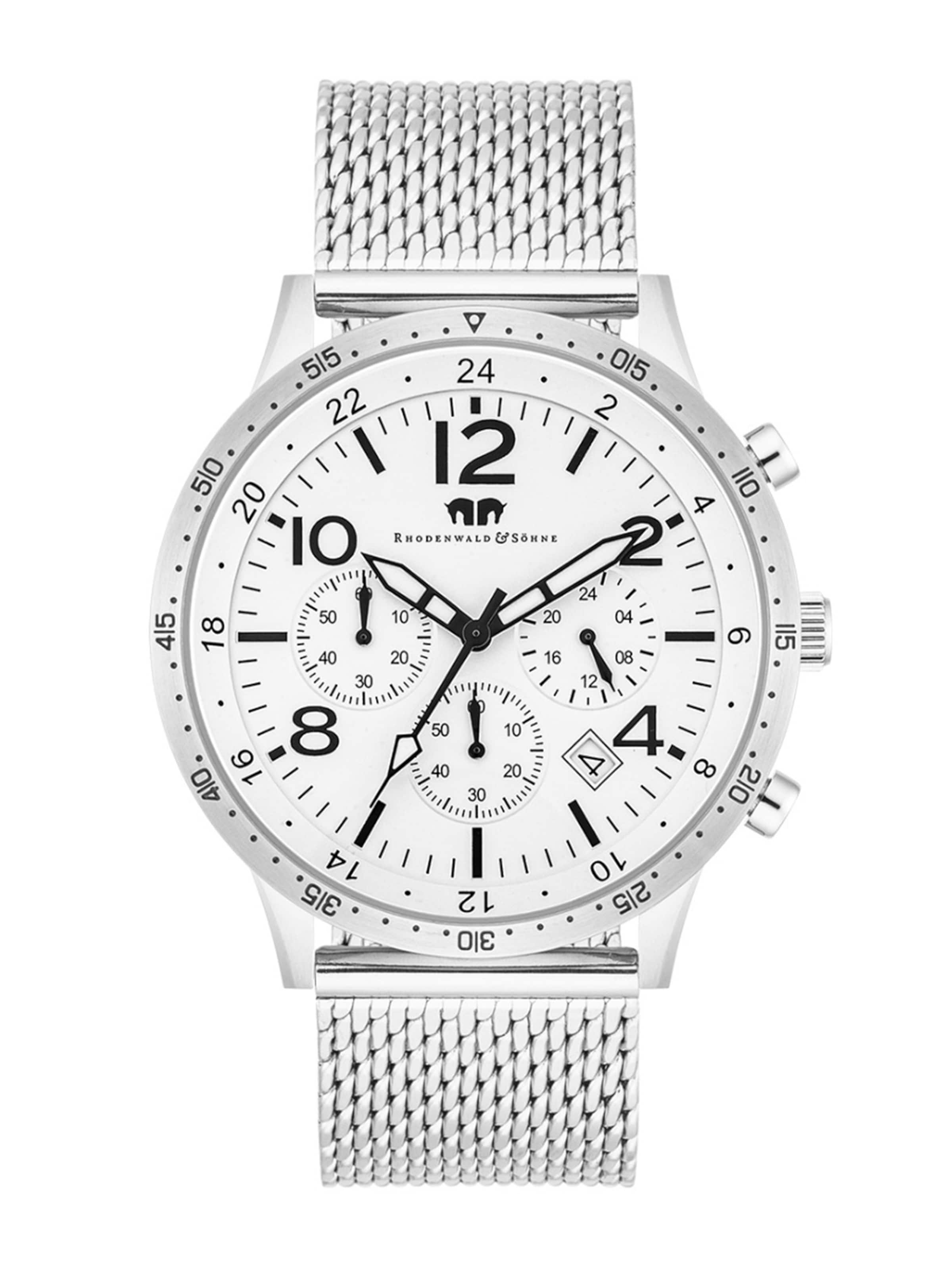 Rhodenwald & Söhne Analog Watch in Silver: front