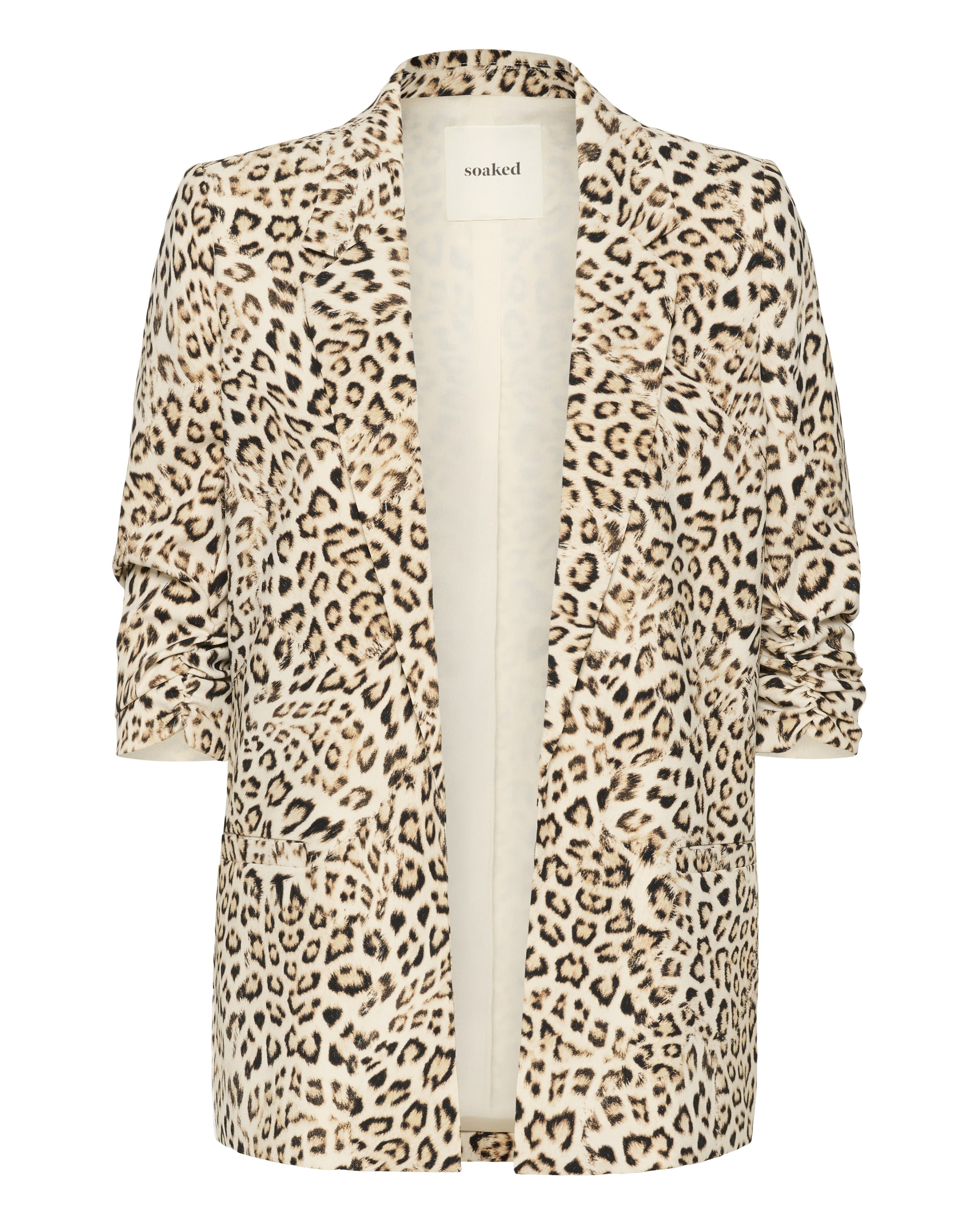 SOAKED IN LUXURY Blazer 'Shirley' in Beige: front