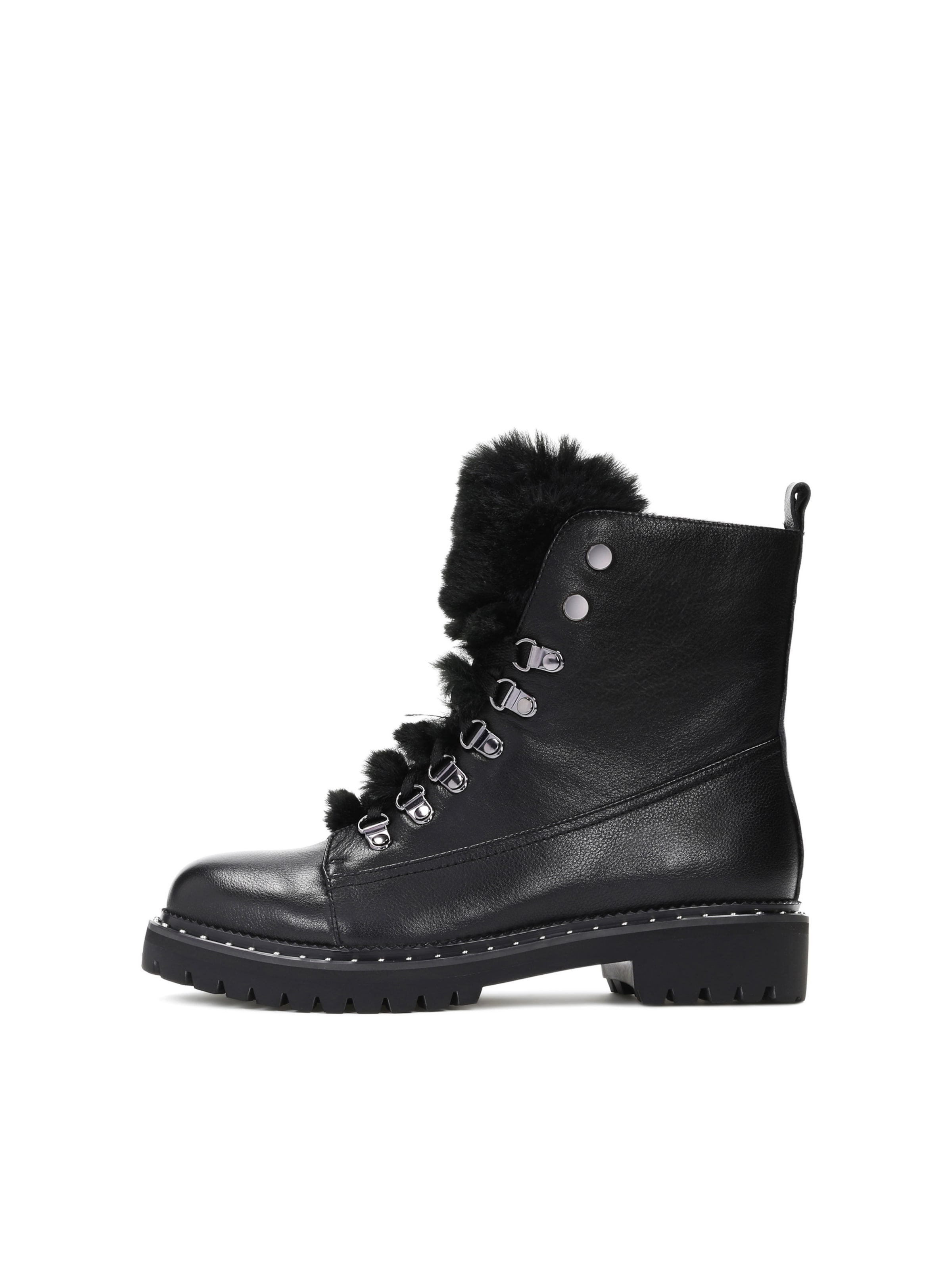 Kazar Lace-up bootie in Black: front