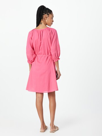 Flowers for Friends Shirt Dress in Pink