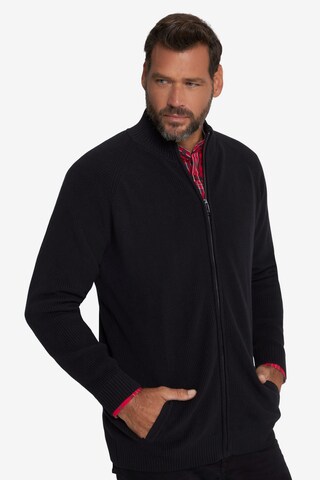 JP1880 Strickjacke in Schwarz: predná strana