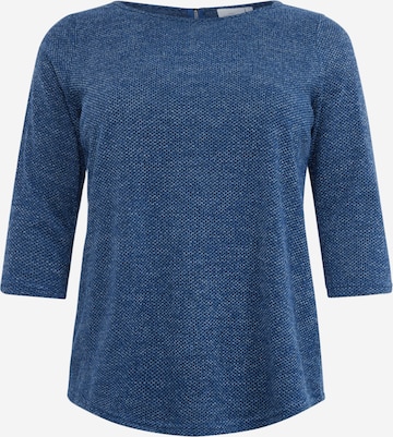 ONLY Carmakoma Shirt 'MARTHA' in Blauw: voorkant