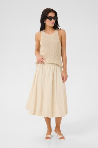 Jupe 'Sunna' My Essential Wardrobe en beige