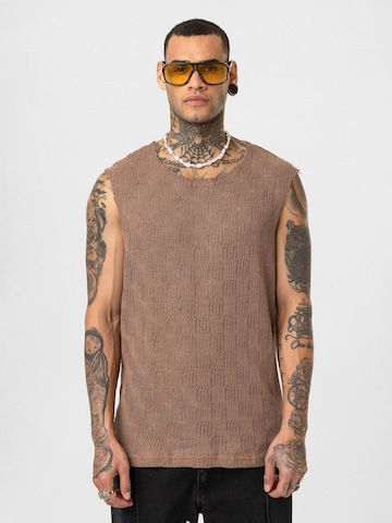 T-Shirt 'Ricardo' Antioch en marron : devant