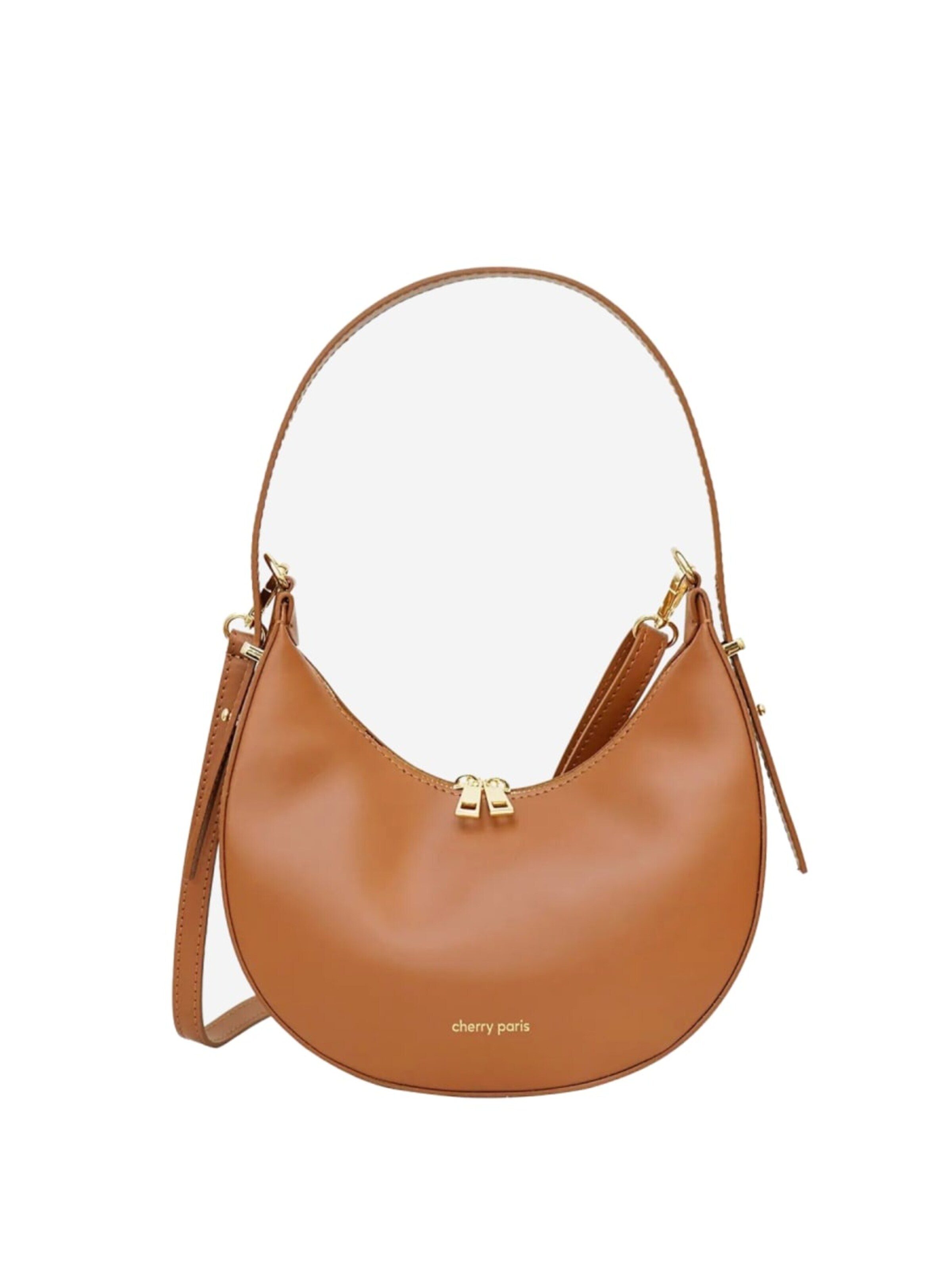Cherry paris Schoudertas 'Cherry Paris Sacs à main 4094 Orlane Camel' in Bruin: voorkant