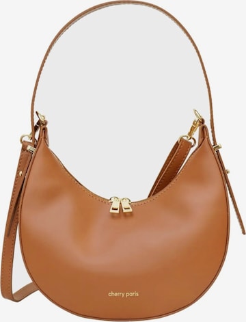 Cherry paris Torba na ramię 'Cherry Paris Sacs à main 4094 Orlane Camel' w kolorze brązowy: przód