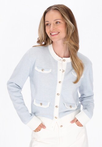Cardigan DreiMaster Maritim en bleu : devant