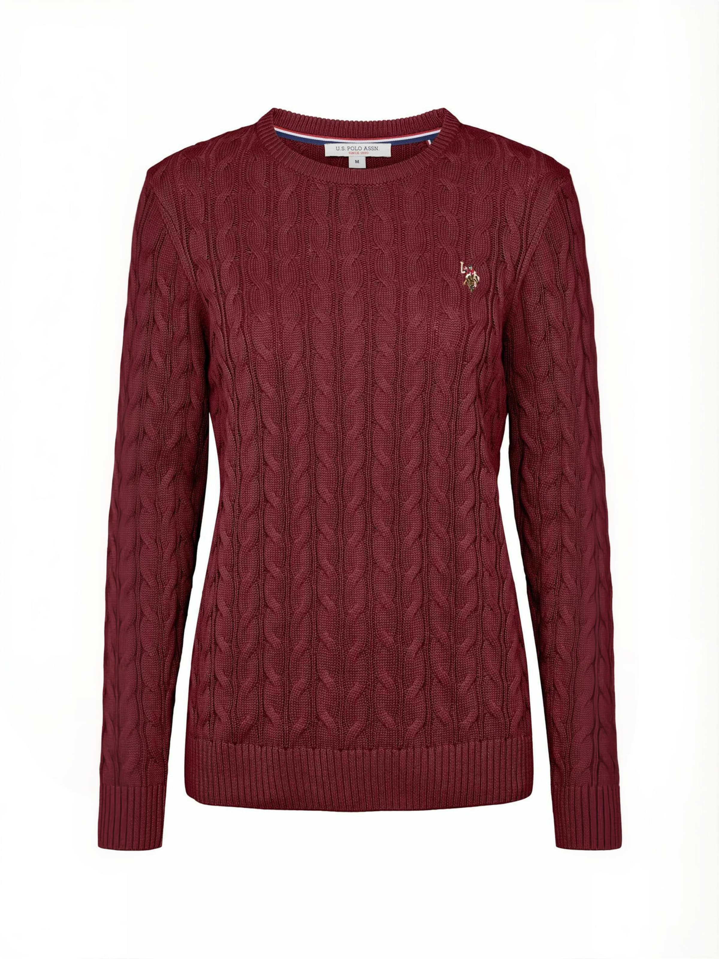 U.S. POLO ASSN. Trui ' UWMadeline ' in Rood: voorkant