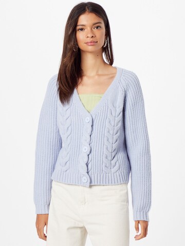 ABOUT YOU Knit cardigan 'Alena' in Blue: front