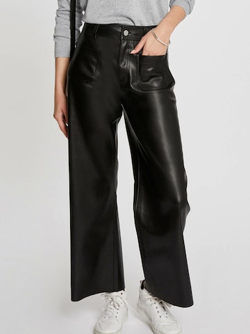 Morgan Wide leg Παντελόνι σε μαύρο: μπροστά