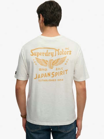 Superdry & CoMajica 'HERITAGE BIKER' - bijela boja: prednji dio