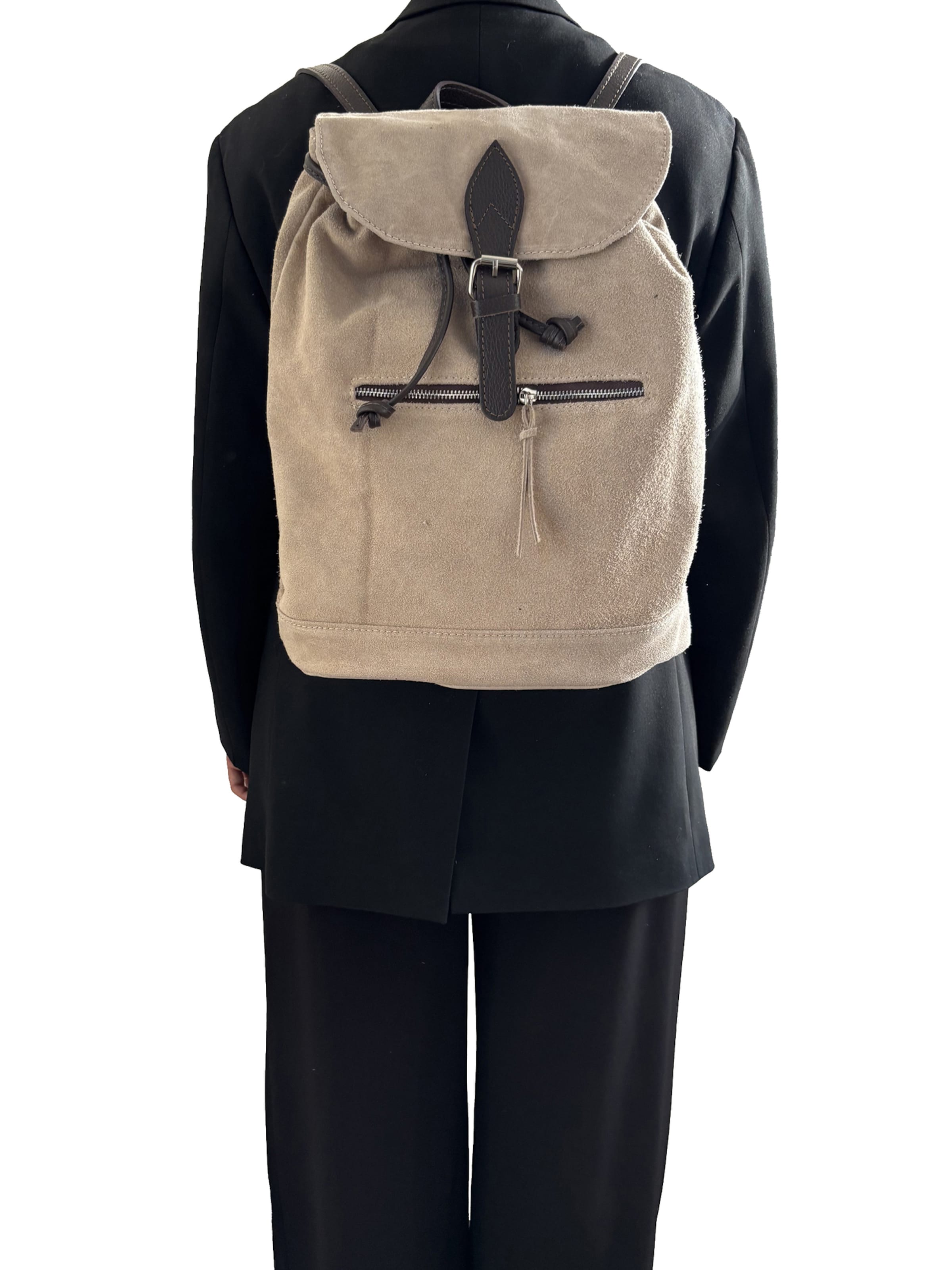 CHICCA BORSE Rugzak in Beige: voorkant