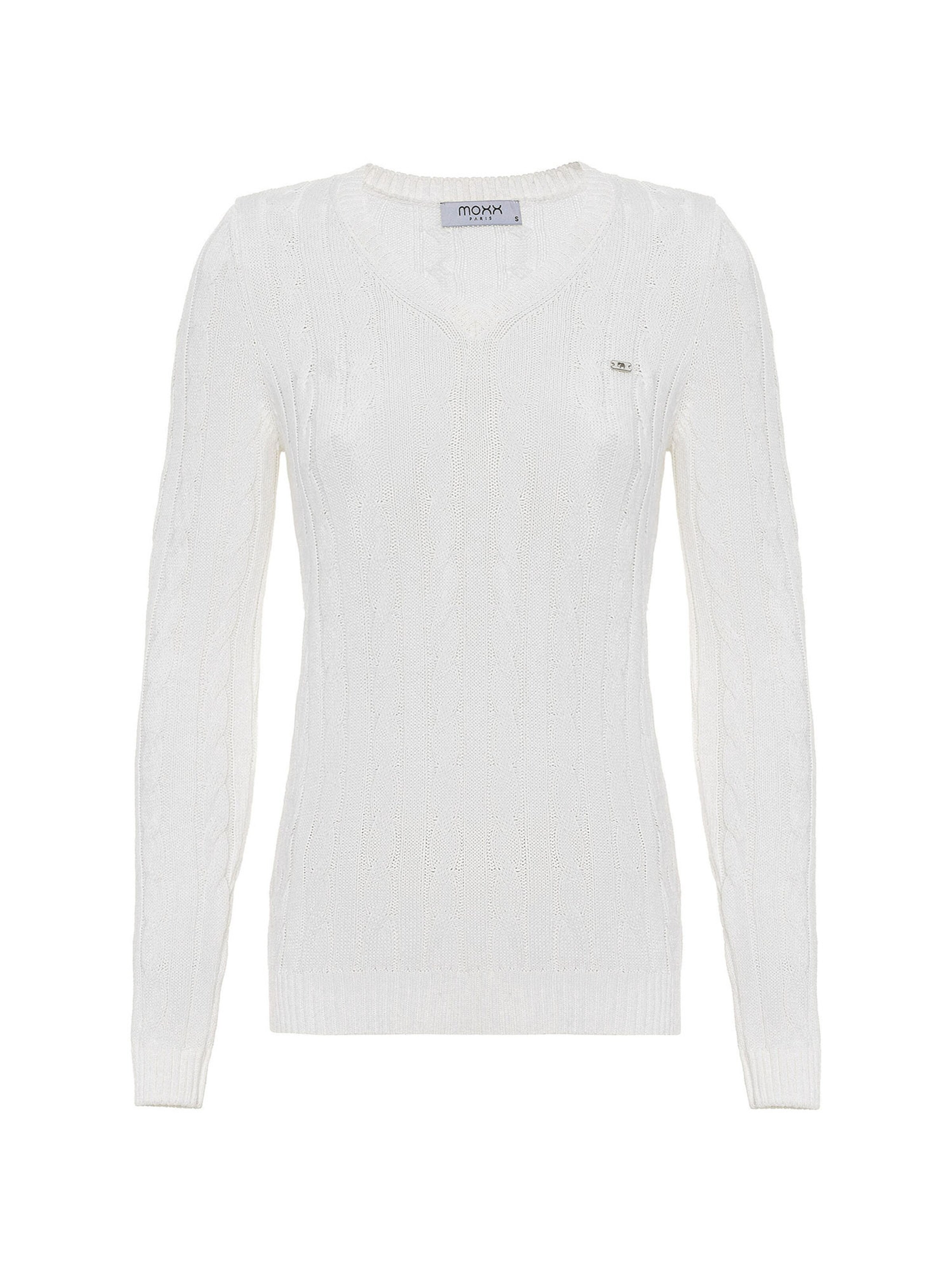 Moxx Paris Πουλόβερ σε λευκό: μπροστά