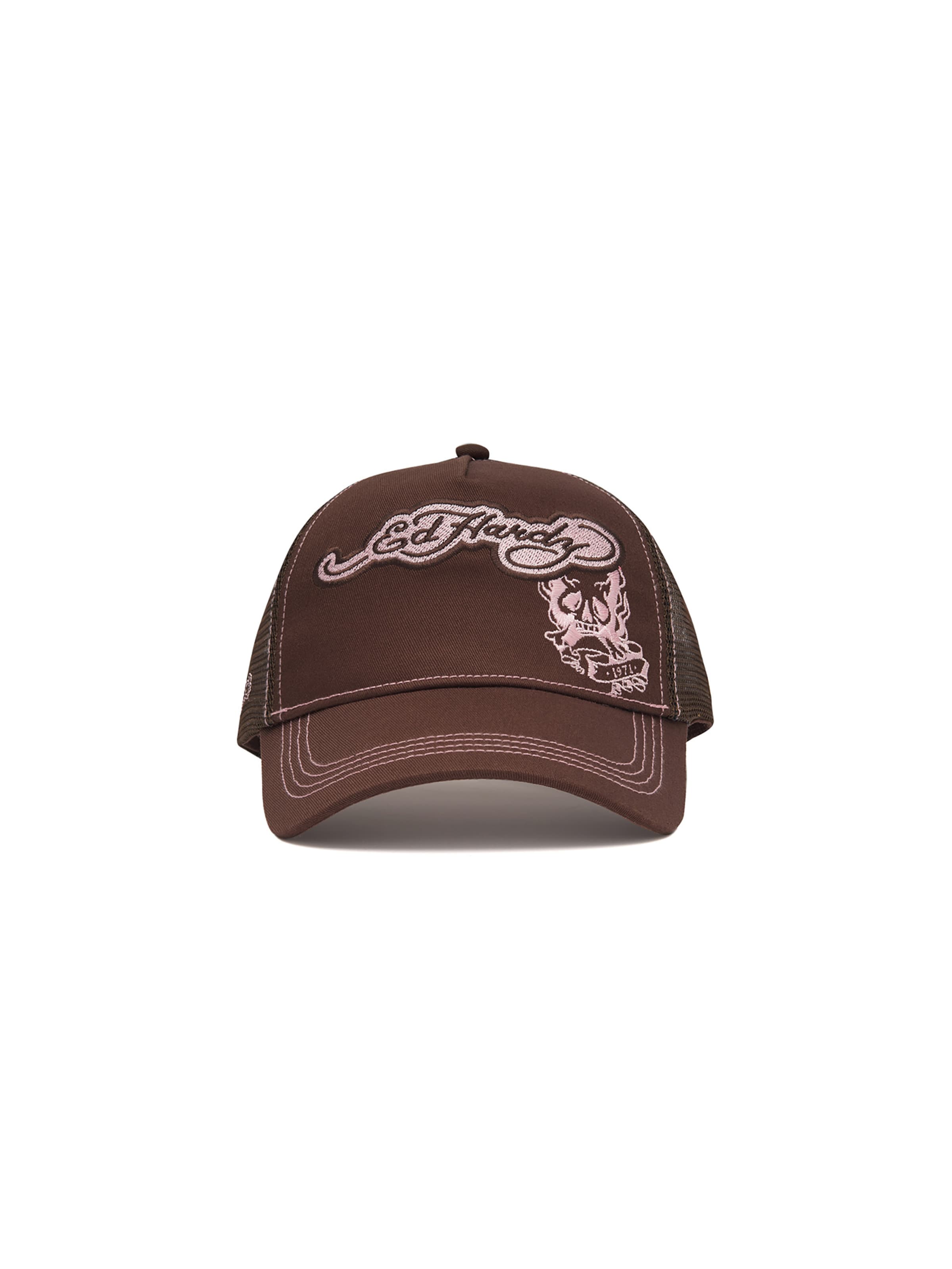 Cappello da baseball di Ed Hardy in marrone