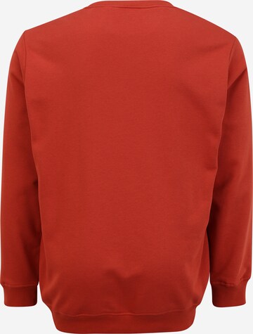 Urban Classics Sweatshirt 'Basic Terry Crew' i rød