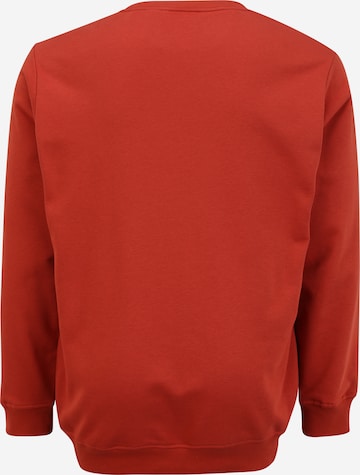 Urban Classics Sweatshirt 'Basic Terry Crew' in Red