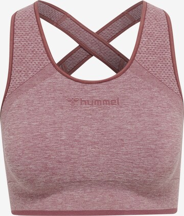 Soutien-gorge de sport Hummel en rose : devant