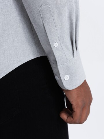 Ombre Slim fit Button Up Shirt 'SHOS-0108' in Grey