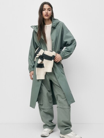 Manteau mi-saison Pull&Bear en vert