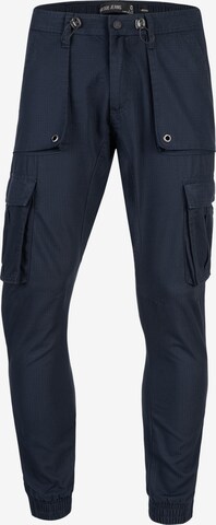 Pantalon cargo 'Leonard' INDICODE JEANS en bleu : devant