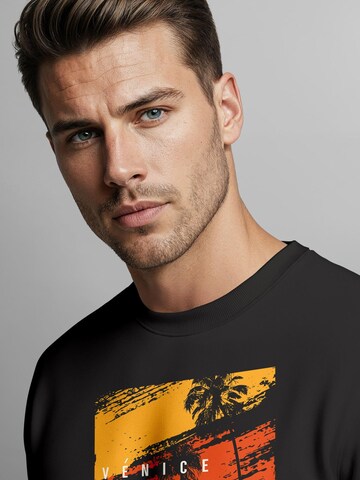 Neverless Sweatshirt 'Venice Beach' in Schwarz