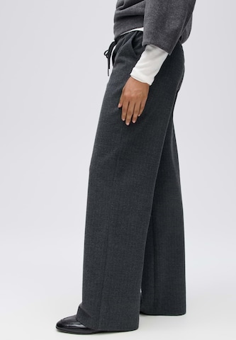 OPUS Wide leg Trousers 'Melane' in Grey