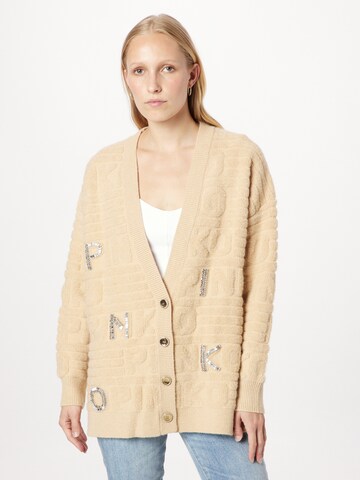 PINKO - Cárdigan 'DAINO' en beige: frente