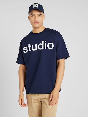 SEIDENSTICKER Shirt 'Studio' in Blauw: voorkant
