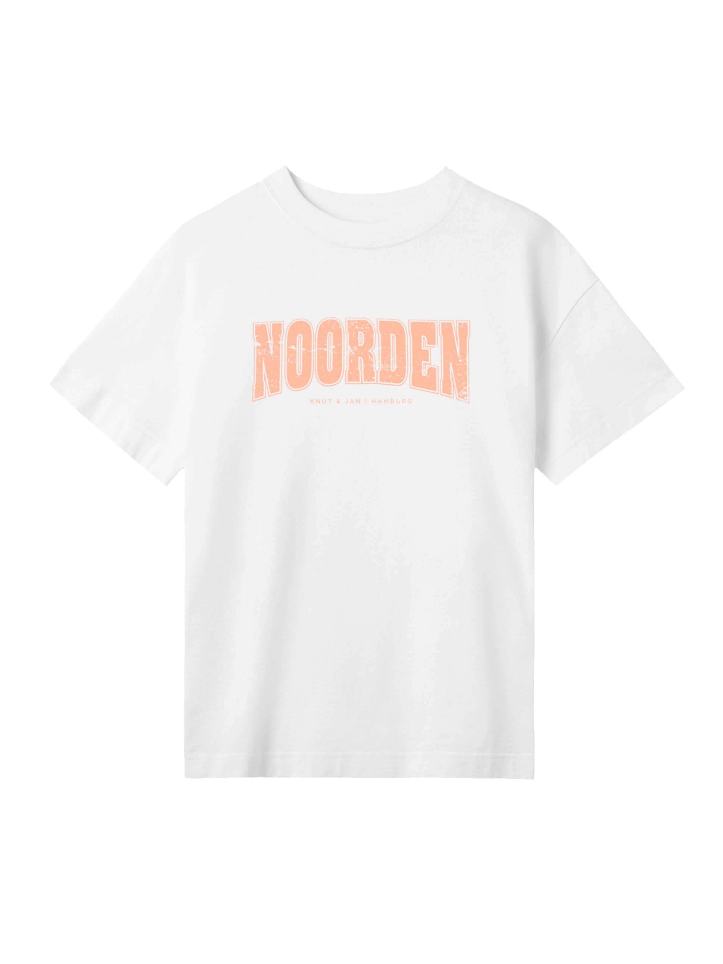 F4NT4STIC Shirt 'Knut & Jan Hamburg Noorden Collegiate' in White: front