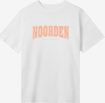 T-shirt 'Knut & Jan Hamburg Noorden Collegiate' F4NT4STIC en blanc : devant