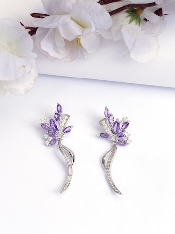 Boucles d'oreilles 'Bettinala' AVANT-GARDE PARIS en violet