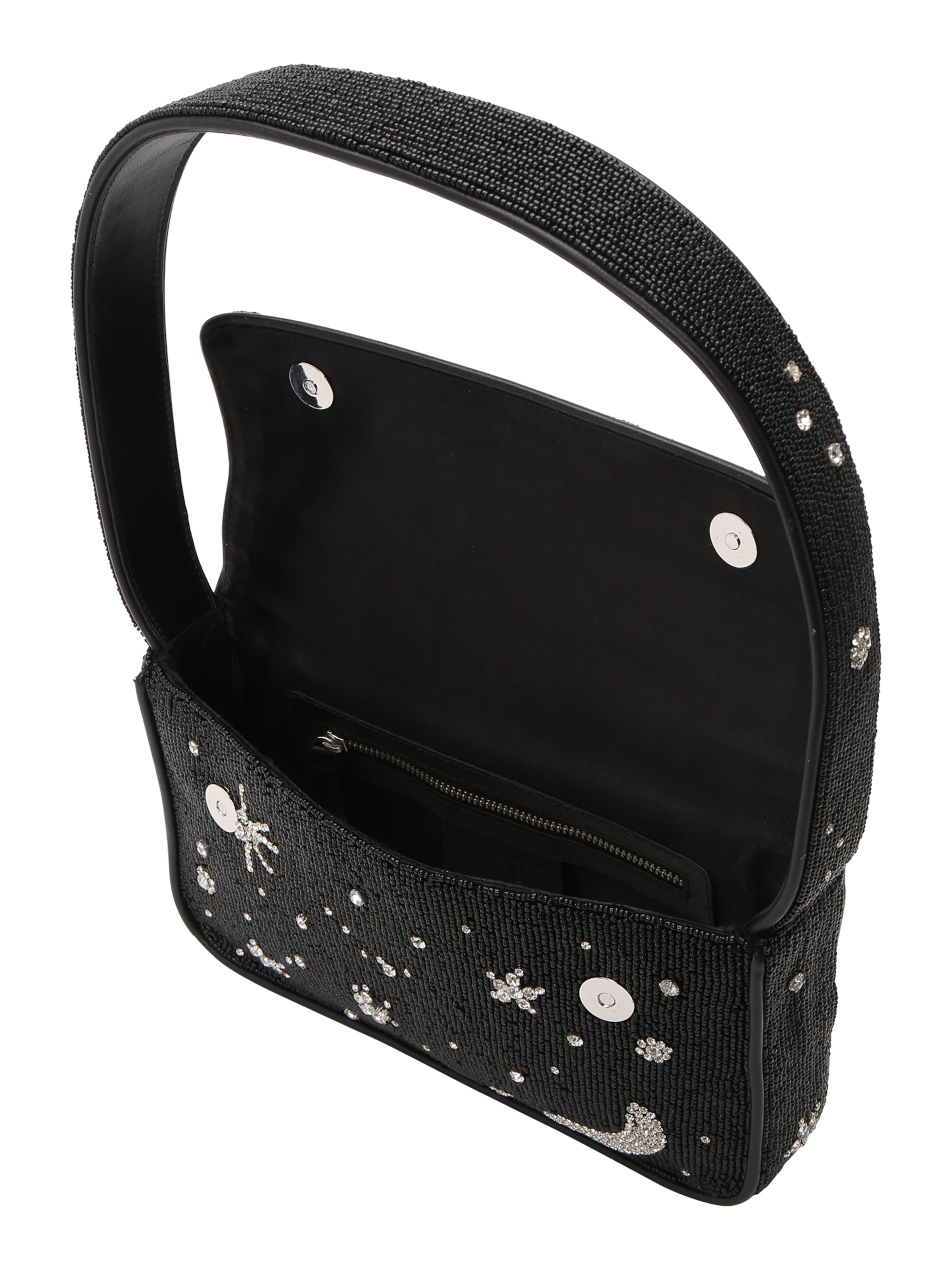 Staud Schultertasche in Schwarz