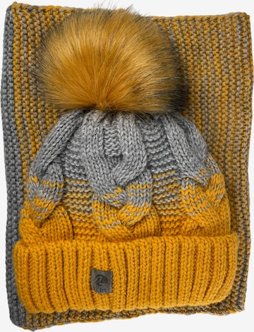 Kumixi Beanie 'Set' in Yellow: front