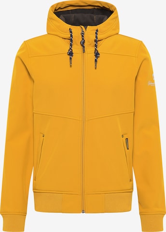 Schmuddelwedda Between-Season Jacket in Yellow: front