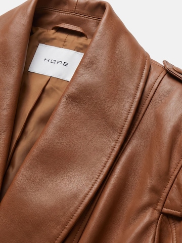 HOPE - Chaqueta de entretiempo 'HOPE GIACCA DI PELLE GIUBBINO' en marrón