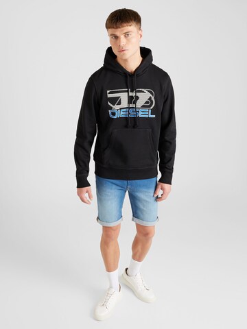 DIESEL Sweatshirt 'GINN' in Schwarz