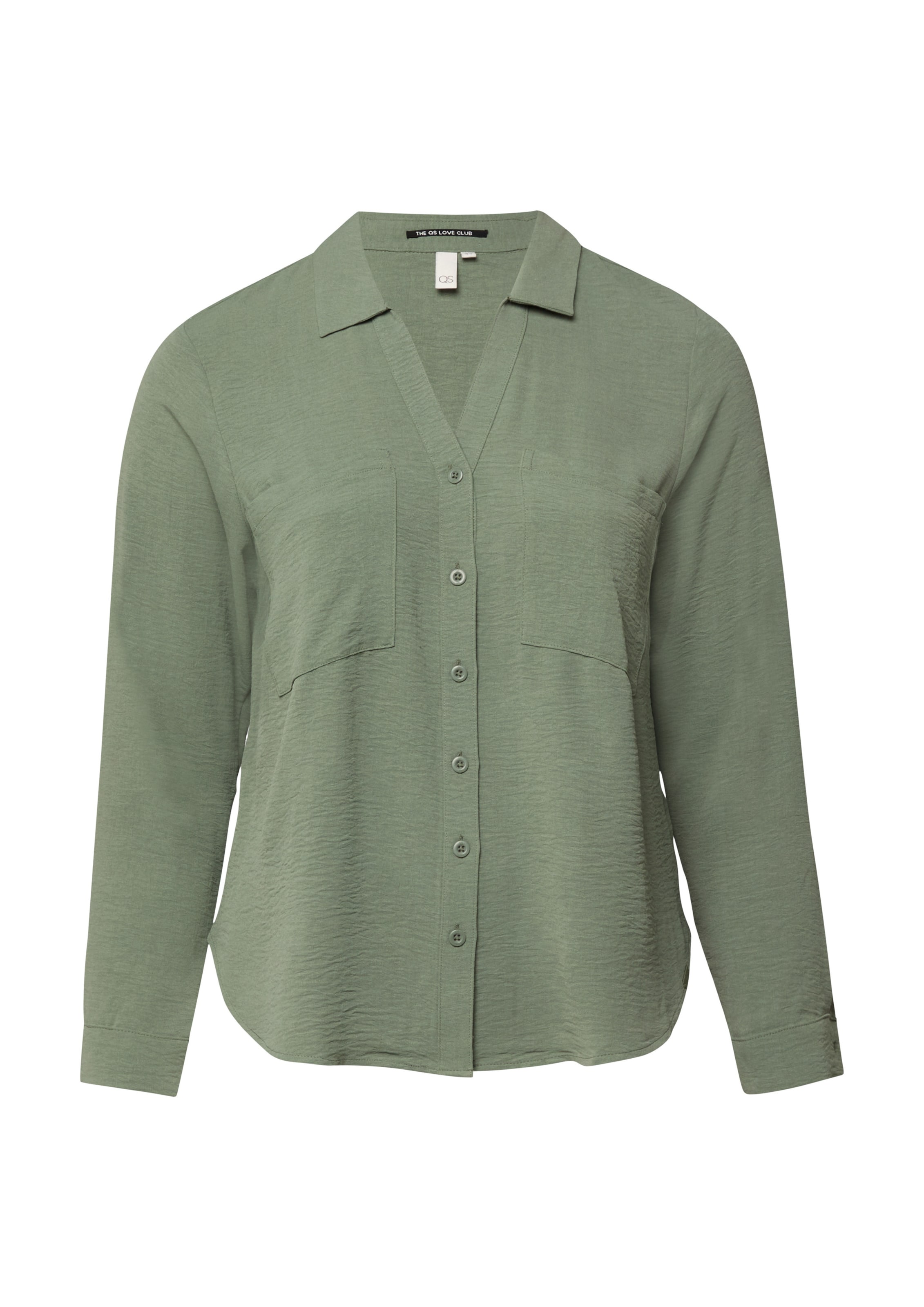 QS Blouse in Green: front