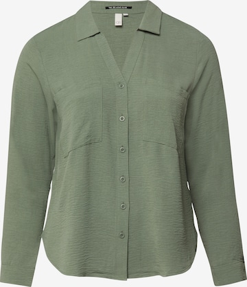 Chemisier QS en vert : devant