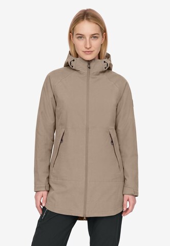 Weather Report Outdoor Jacket in Beige: front