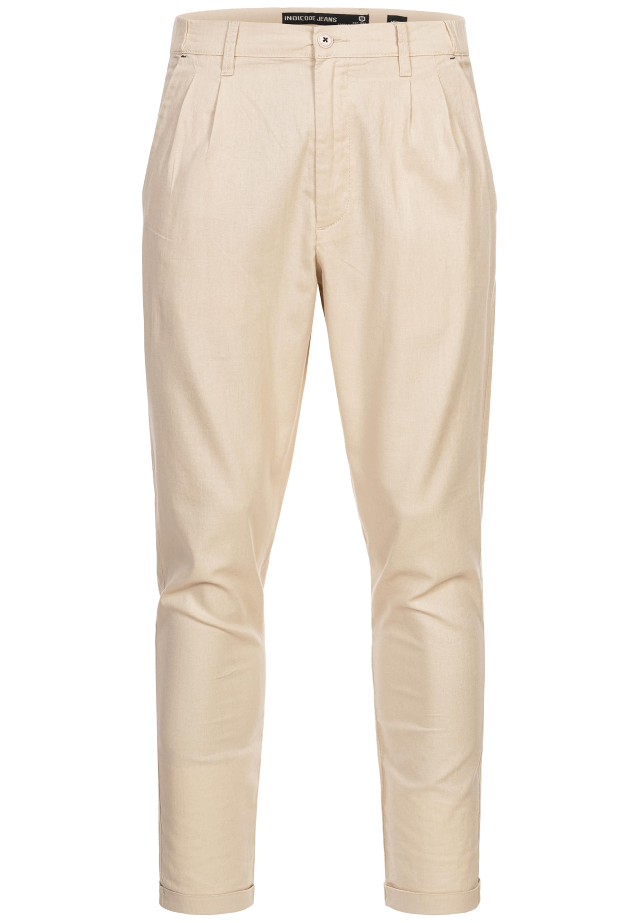 INDICODE JEANS Hose 'Cunningham' in Beige: Vorderseite