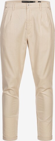 Regular Pantalon chino 'Cunningham' INDICODE JEANS en beige : devant