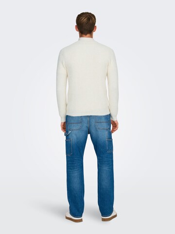 Only & Sons Pullover 'ONSTegan' i hvid